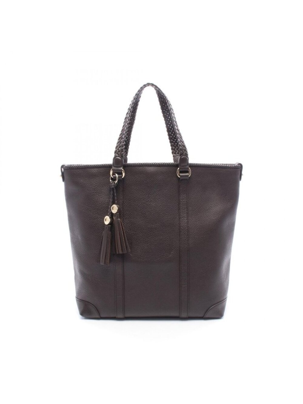 Gucci Tote Bag Marrakech Dark Brown Leather